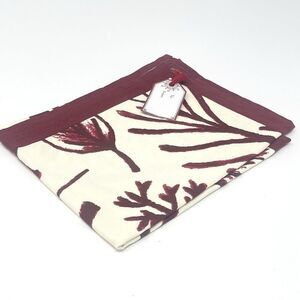 NWT Sur La Table Holiday Christmas Reindeer Kitchen Dish Tea Towel 20x28” Red